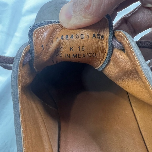 Frye Leather Oxford 15211 Men Ash color Shoes Size 11 D a060323 - Picture 8 of 10